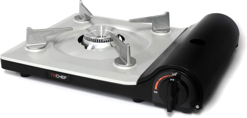 TECHEF - Stovetop Korean BBQ Non-Stick Grill Pan with Agni Portable Gas Stove Burner, Made in Korea (Grill Pan w Stove) - Image 5